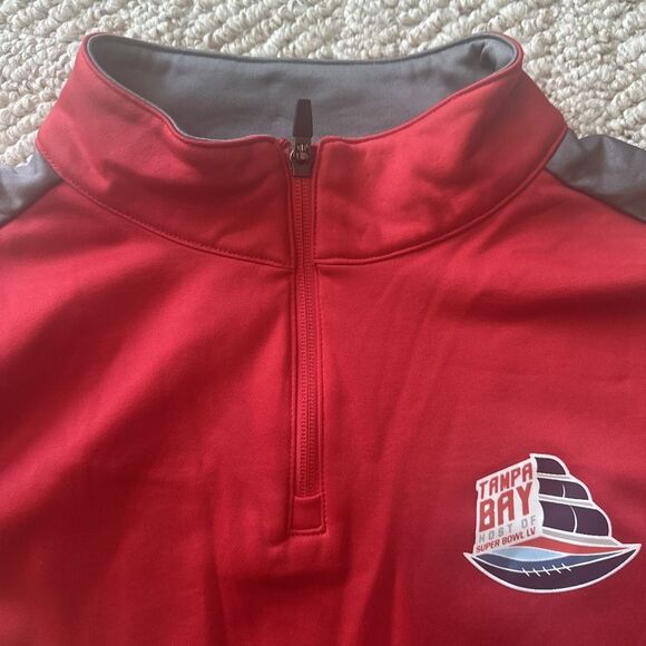 Fanatics Ambassador Pullover Tampa Bay Super Bowl LV Adult X Large Red NFL Bucs - Picture 4 of 6
